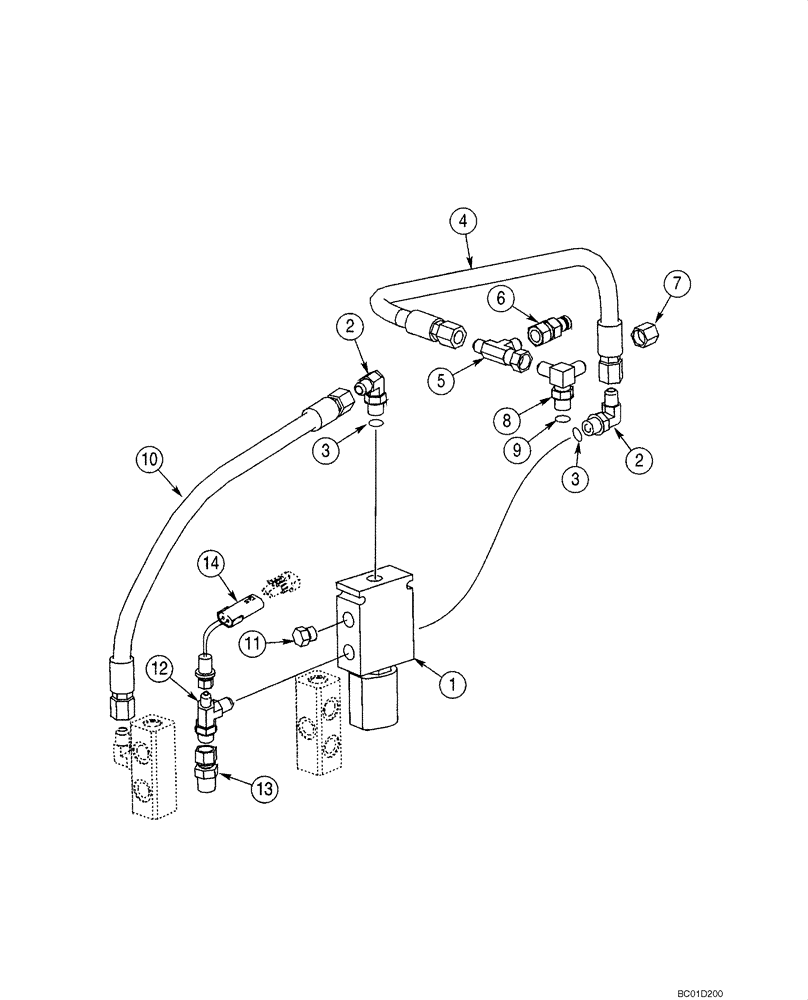 Схема запчастей Case 70XT - (07-02) - BRAKE SYSTEM - HYDRAULIC (07) - BRAKES