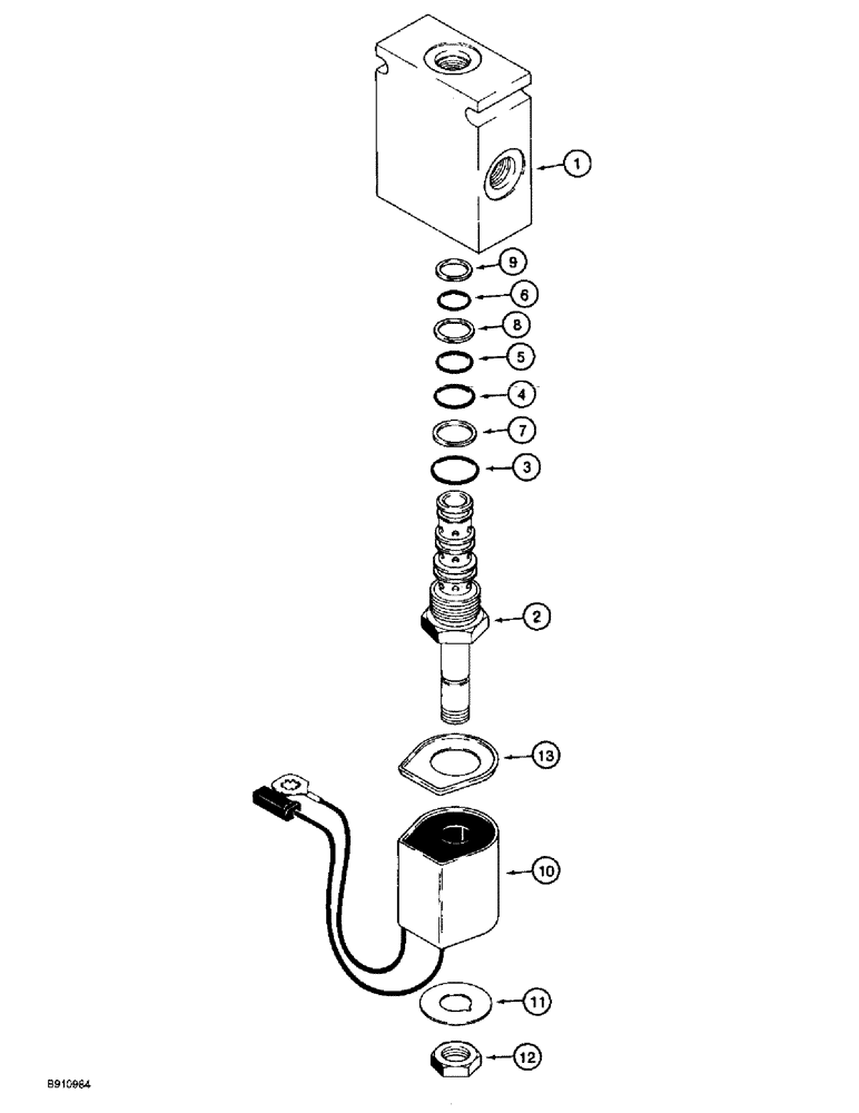 Схема запчастей Case 860 - (6-30) - SOLENOID VALVE ASSEMBLY - 187505C91 (06) - POWER TRAIN