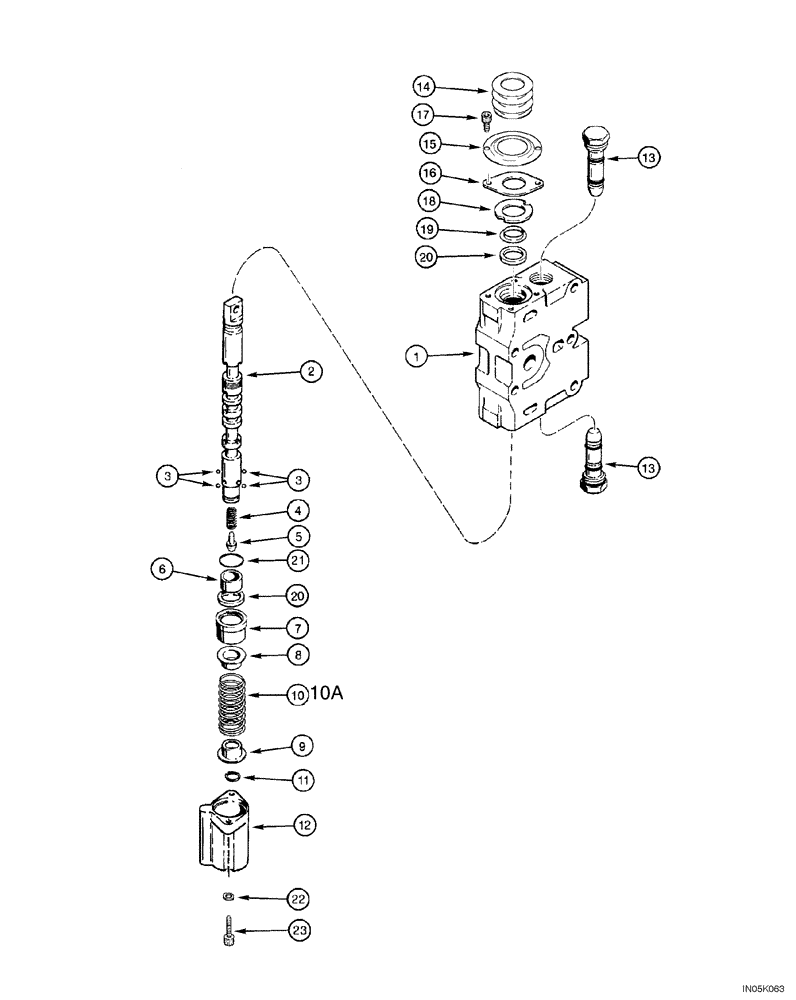 Схема запчастей Case 550H-IND - (08-19) - SECTION ASSEMBLY, LIFT (08) - HYDRAULICS