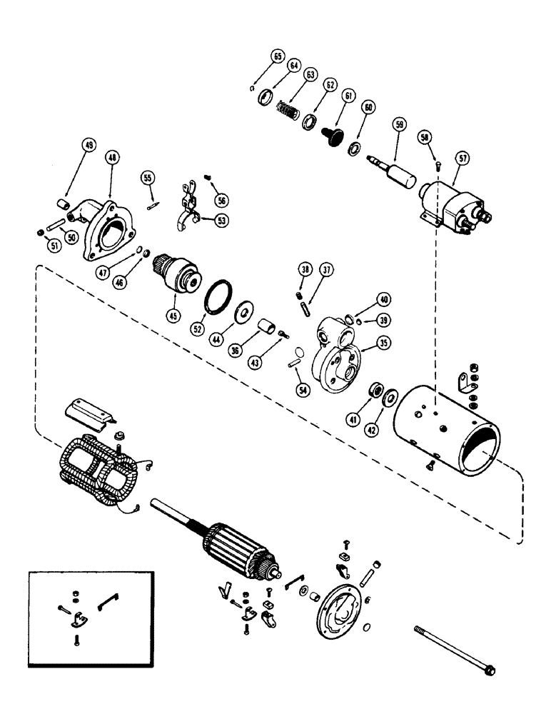 Схема запчастей Case W7 - (082) - A21281 STARTER, (301) DIESEL ENGINE (04) - ELECTRICAL SYSTEMS