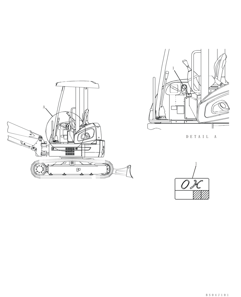 Схема запчастей Case CX36B - (952-18[1-01]) - DECALS (90) - PLATFORM, CAB, BODYWORK AND DECALS