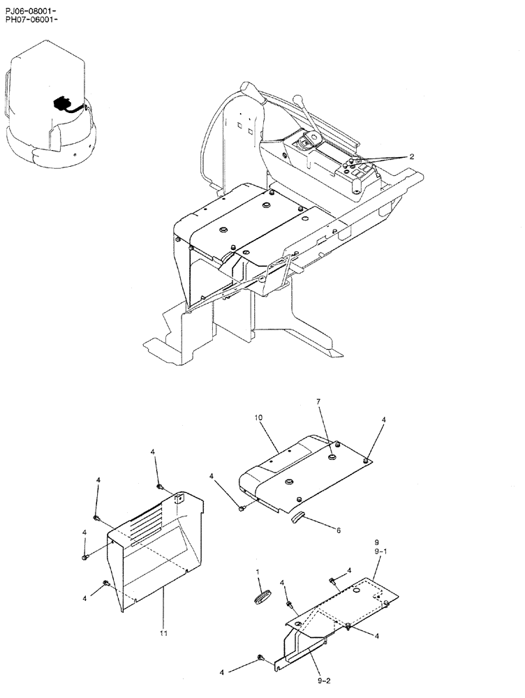 Схема запчастей Case CX50B - (01-079) - HOSE ASSY, HEATER (WITHOUT HEATER) (PH21M00010F1) (05) - SUPERSTRUCTURE