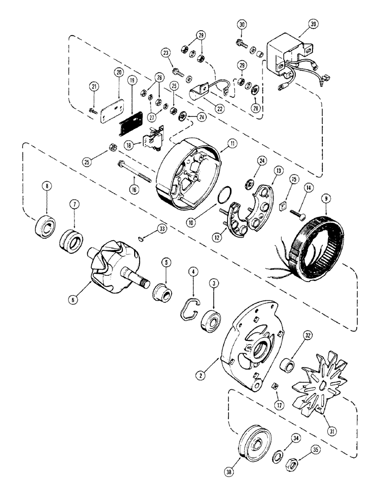 Схема запчастей Case 350 - (078) - R30818 ALTERNATOR (06) - ELECTRICAL SYSTEMS