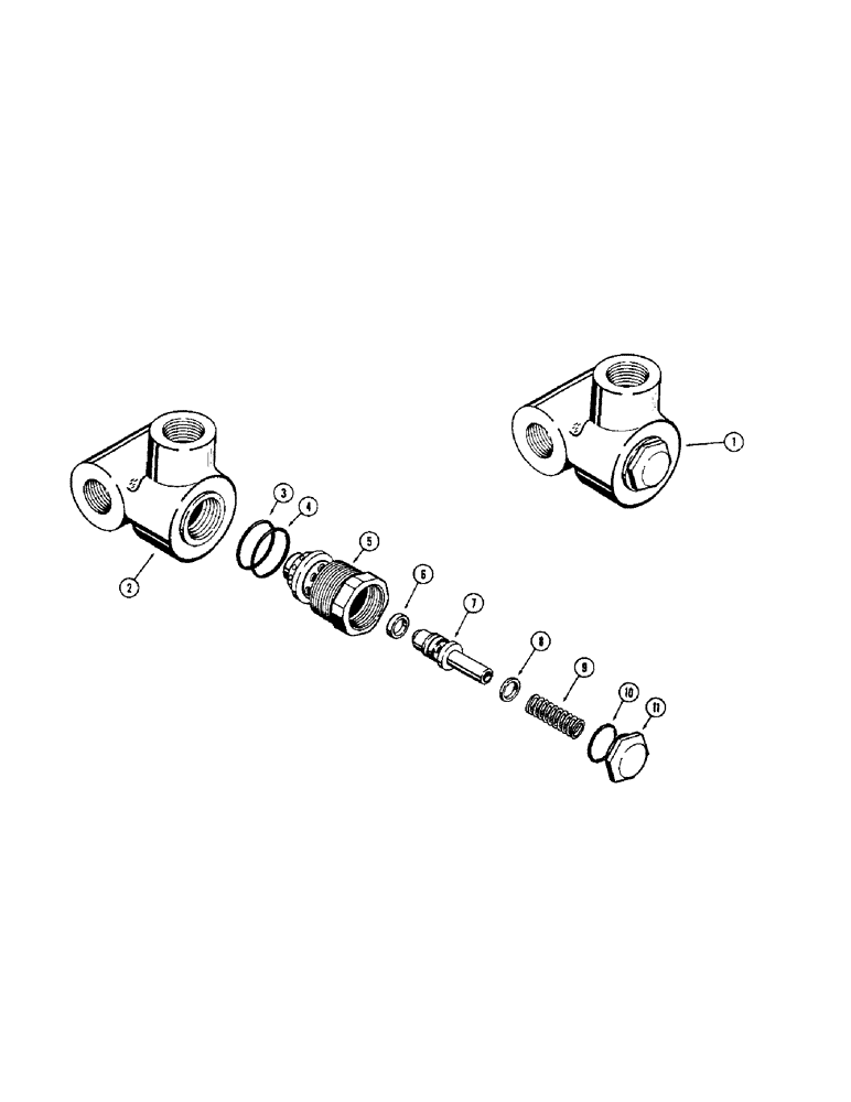 Схема запчастей Case 350 - (188) - D40200 RELIEF VALVE (07) - HYDRAULIC SYSTEM