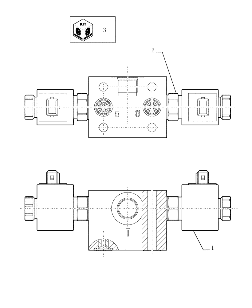 Схема запчастей Case TX842 - (9.00326[02]) - REAR AXLE LOCK - COMPONENTS - OPTIONAL CODE 749161021 - VERSION (02/03) (27) - REAR AXLE SYSTEM