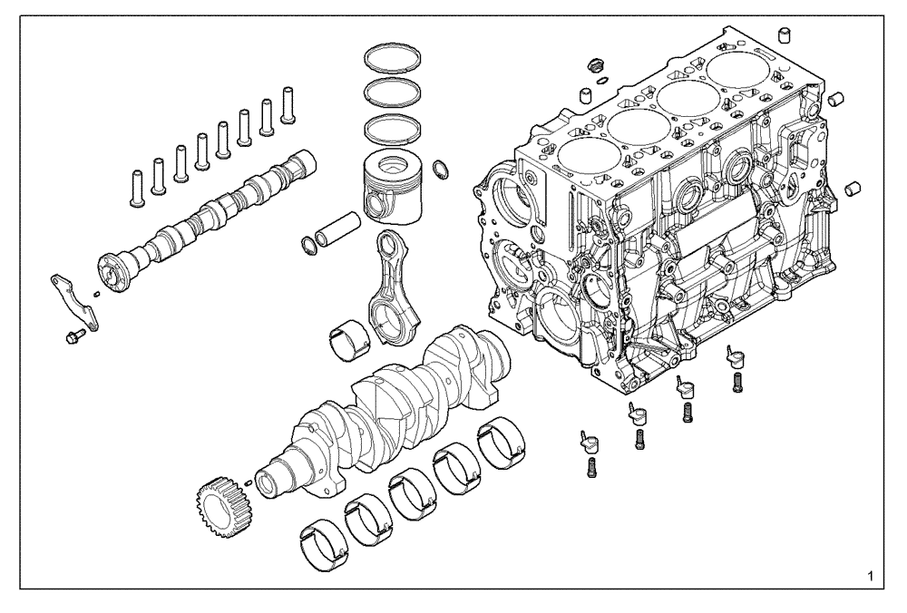 Схема запчастей Case F5CE9454G A001 - (0200.037) - STRIPPED ENGINE (10) - ENGINE