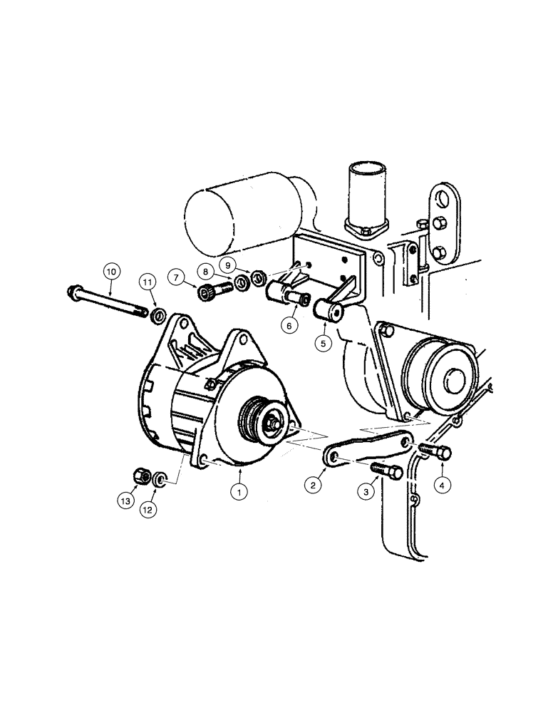 Схема запчастей Case 885 - (04-08[01]) - ALTERNADOR 80A - ASSEMBLY (04) - ELECTRICAL SYSTEMS