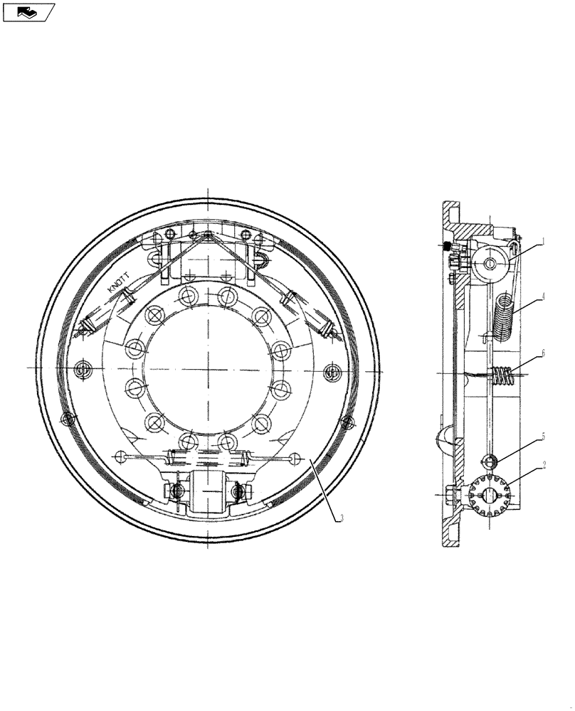 Схема запчастей Case PT240 - (27.120.01[02]) - BRAKE ASSY (GROUP 141-10 ND064721) (27) - REAR AXLE SYSTEM