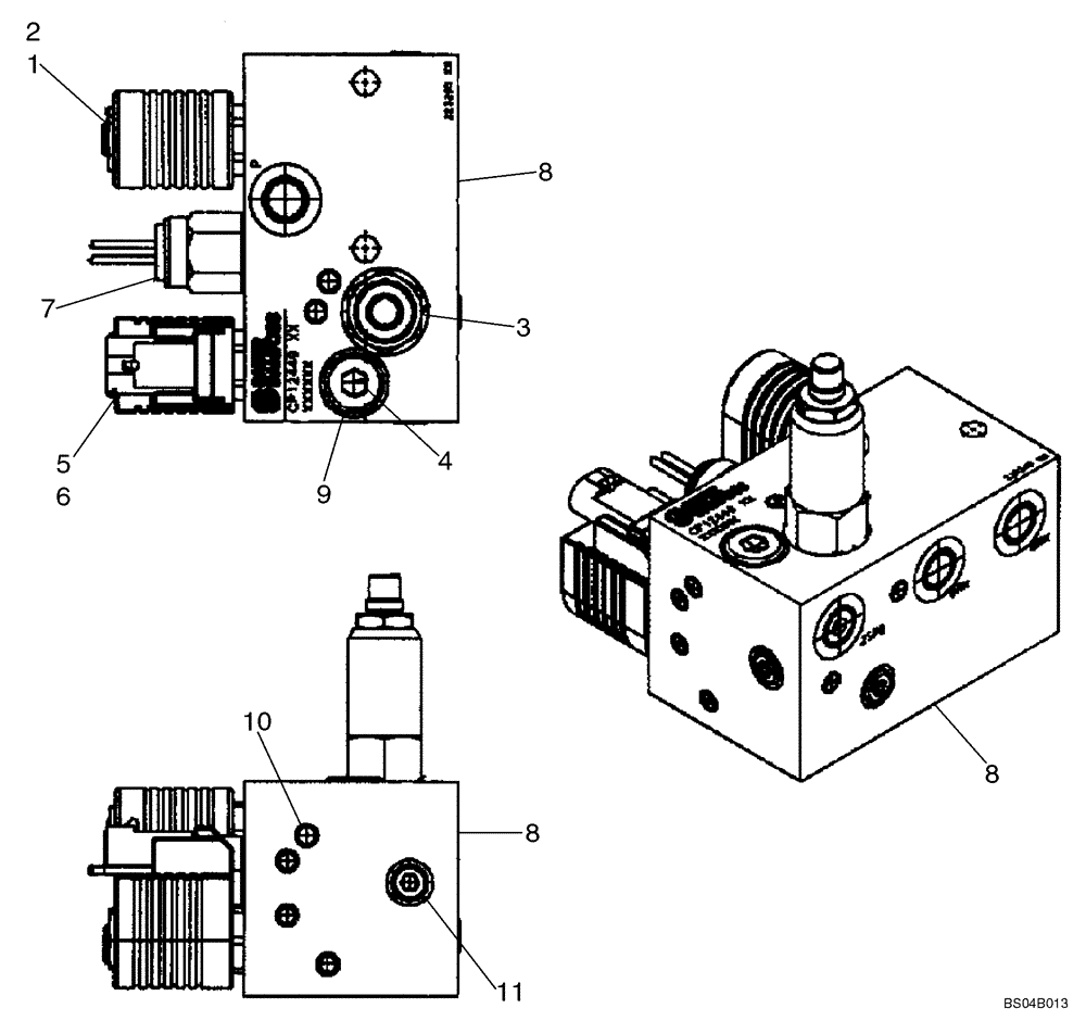 Схема запчастей Case 450 - (07-02) - TWO SPEED, VALVE ASSY, IF USED (07) - BRAKES