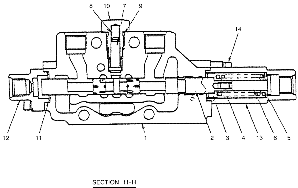 Схема запчастей Case CX36B - (07-008) - VALVE ASSY, CONTROL (TRAVEL RIGHT) (35) - HYDRAULIC SYSTEMS