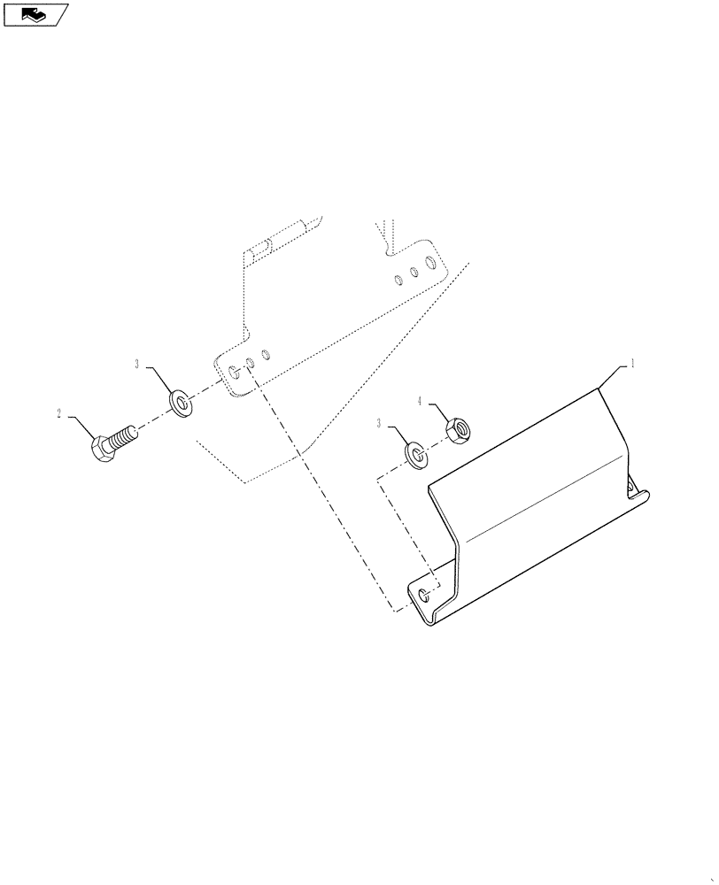 Схема запчастей Case 921F - (39.100.06) - REMOTE DRAIN COVER (39) - FRAMES AND BALLASTING