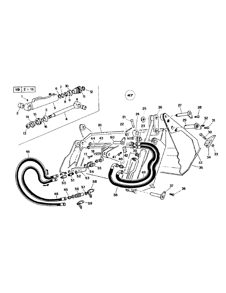 Схема запчастей Case 221B - (9-33E) - BUCKET - 4 IN 1 - QUICK COUPLER, 221B (DAH2215913-DAH2216853) (09) - CHASSIS/ATTACHMENTS