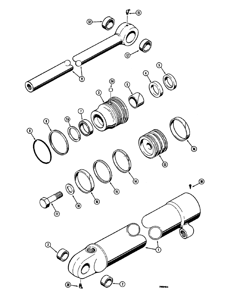 Схема запчастей Case 350B - (230) - G101242 AND G101243 LOADER LIFT CYLINDERS (07) - HYDRAULIC SYSTEM