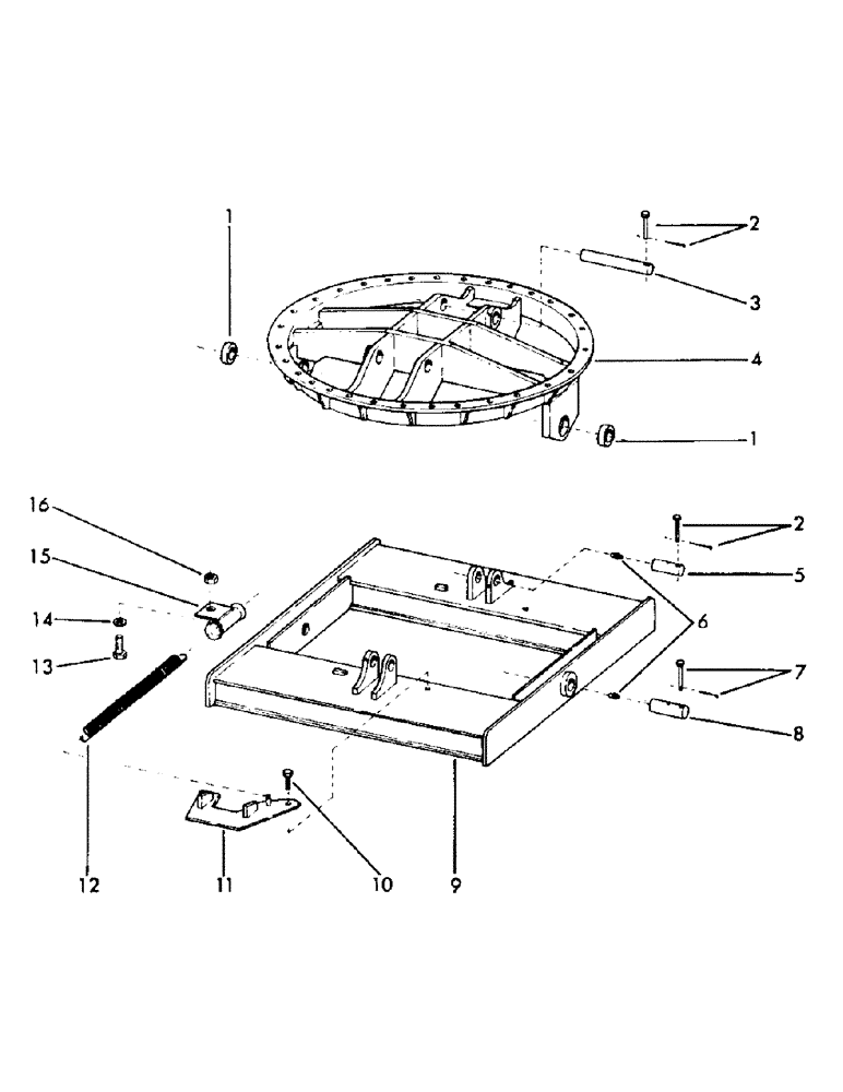 Схема запчастей Case 40EC - (B05) - LEVELER RING AND BASE WITH ATTACHING PARTS, (USED ON UNITS (04) - UNDERCARRIAGE