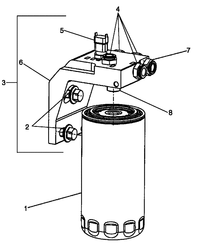 Схема запчастей Case 650L - (10.206.01) - FILTER, FUEL (10) - ENGINE