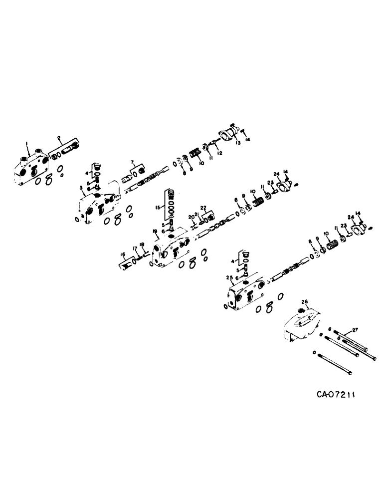 Схема запчастей Case 4155 - (10-08) - HYDRAULICS, CONTROL VALVE (07) - HYDRAULICS