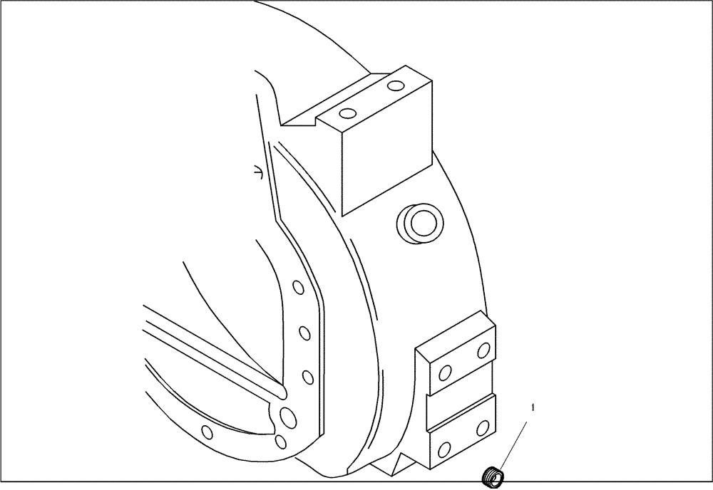 Схема запчастей Case 21D - (95.047[001]) - ENGINE CONNECTION (S/N 561101-UP) No Description