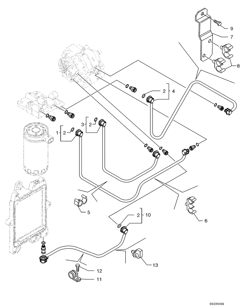 Схема запчастей Case 721D - (03-08) - FUEL INJECTION SYSTEM (03) - FUEL SYSTEM