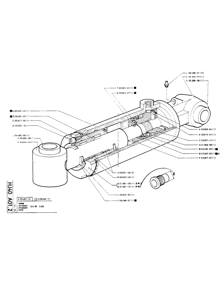 Схема запчастей Case TC45 - (179) - CYLINDER 