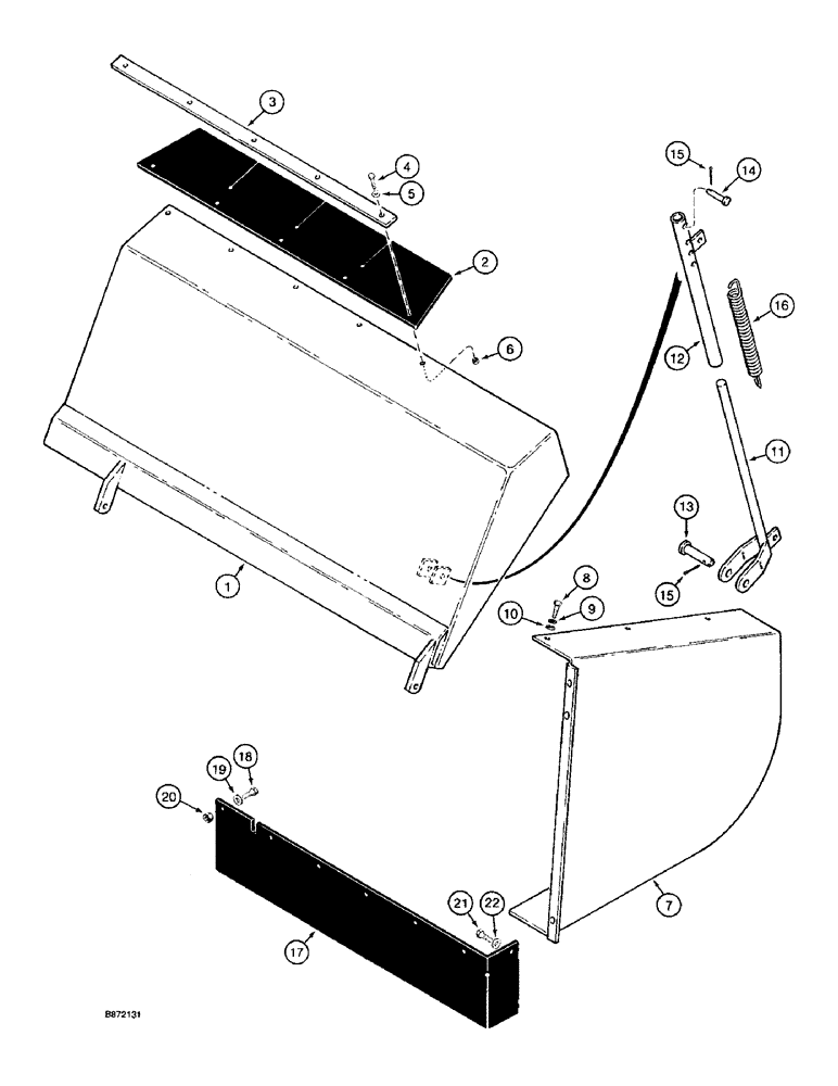 Схема запчастей Case TF300 - (9-10) - DRIVE CHAIN GUARD AND DIRT DEFLECTOR (09) - CHASSIS/ATTACHMENTS