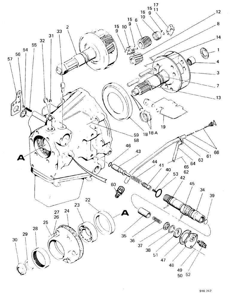 Схема запчастей Case 580F - (060) - TRANSMISSION POWER SHUTTLE (21) - TRANSMISSION