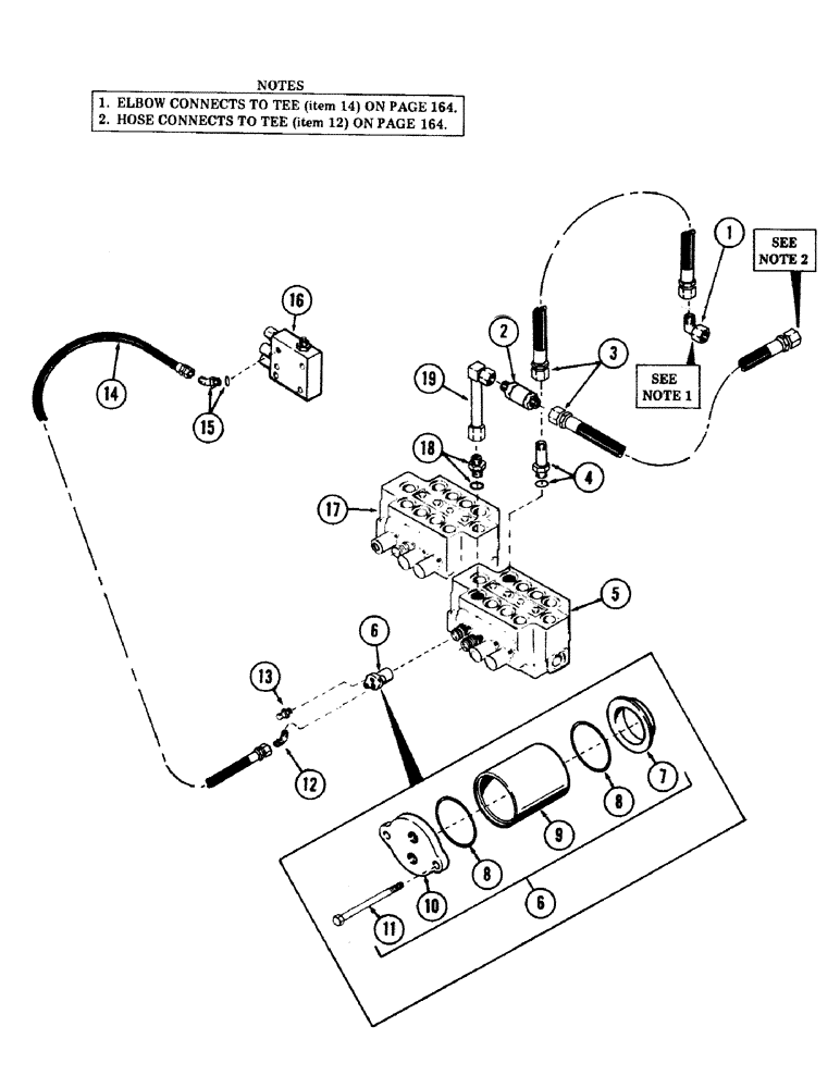 Схема запчастей Case 40 - (186) - FAST HOIST TUBING (35) - HYDRAULIC SYSTEMS