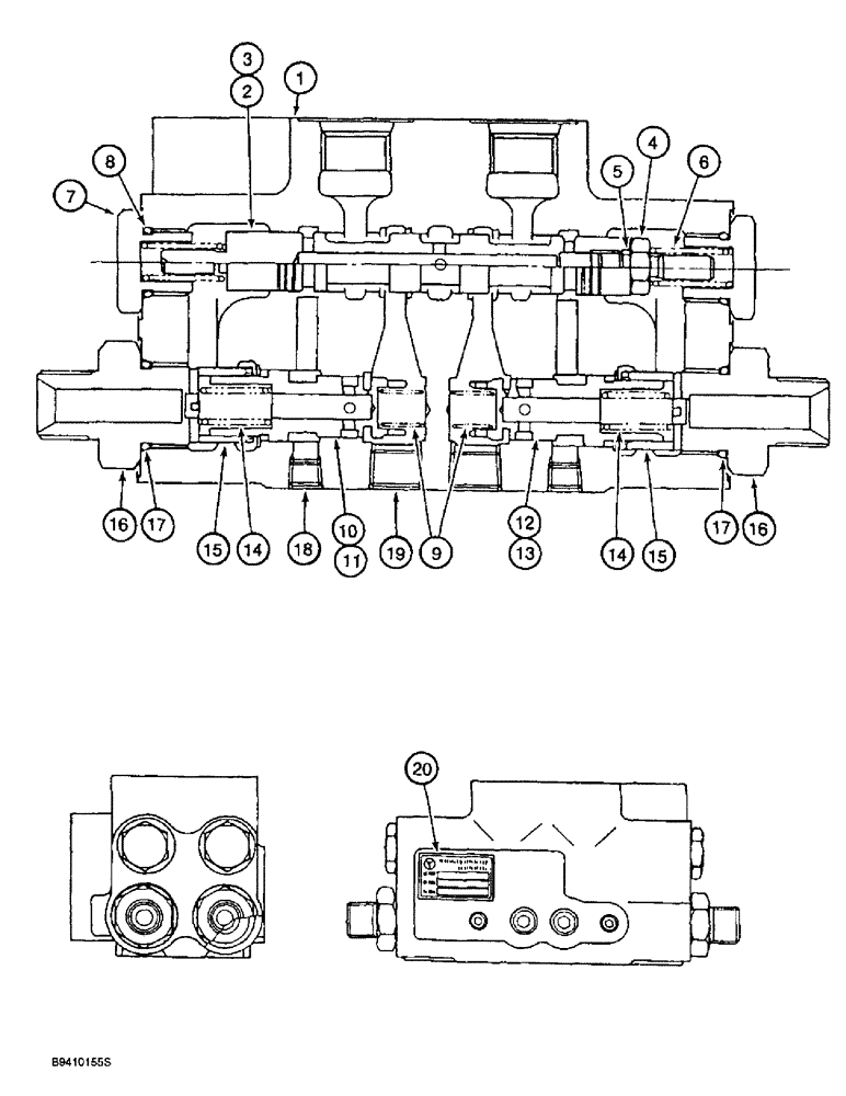 Схема запчастей Case 9030B - (8-160) - CUSHION VALVE ASSEMBLY (08) - HYDRAULICS