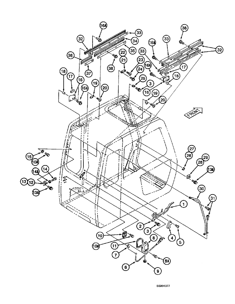 Схема запчастей Case 9060B - (9-046) - CAB MISCELLANEOUS PARTS, CONTINUED (09) - CHASSIS