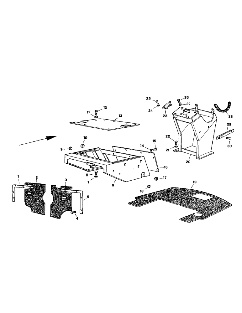 Схема запчастей Case 221B - (9-36) - DRIVING COMPARTMENT, 121B (DAH1215912-DAH1216966) / 221B (DAH2215913-DAH2216976) (09) - CHASSIS/ATTACHMENTS