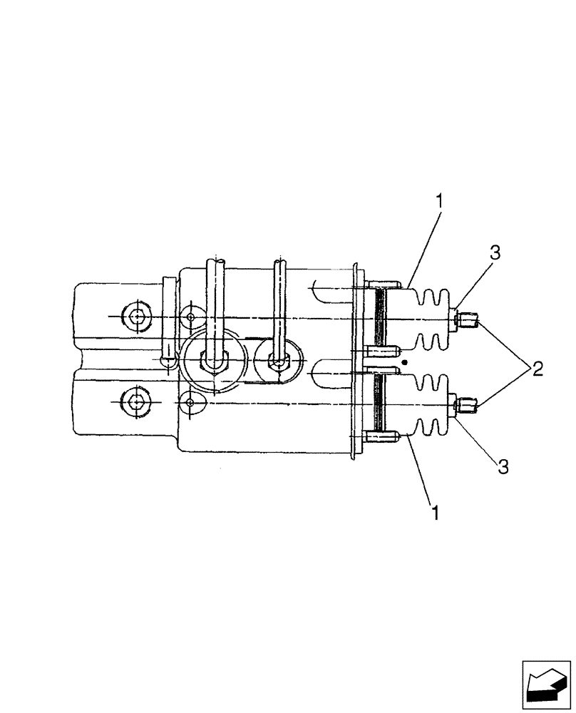 Схема запчастей Case 580SN - (33.202.09) - CYLINDER ASSY - BRAKE MASTER (33) - BRAKES & CONTROLS