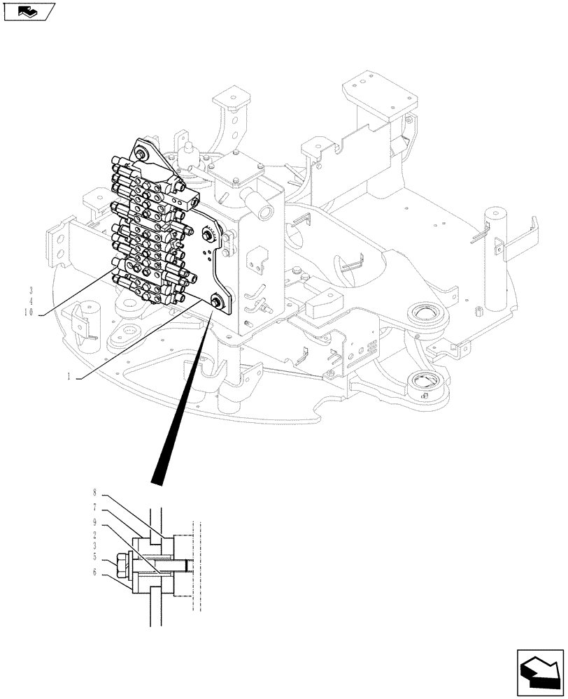 Схема запчастей Case CX27B ASN - (35.359.01) - VALVE INSTALL (35) - HYDRAULIC SYSTEMS