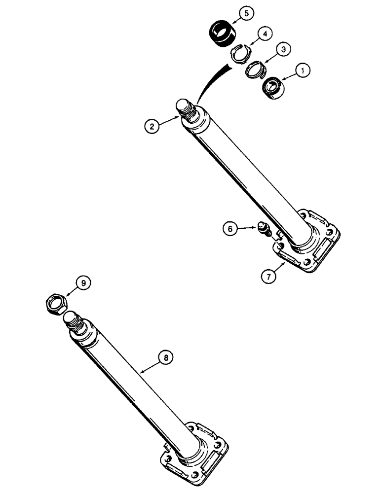 Схема запчастей Case 580SK - (5-12) - STEERING COLUMN (05) - STEERING