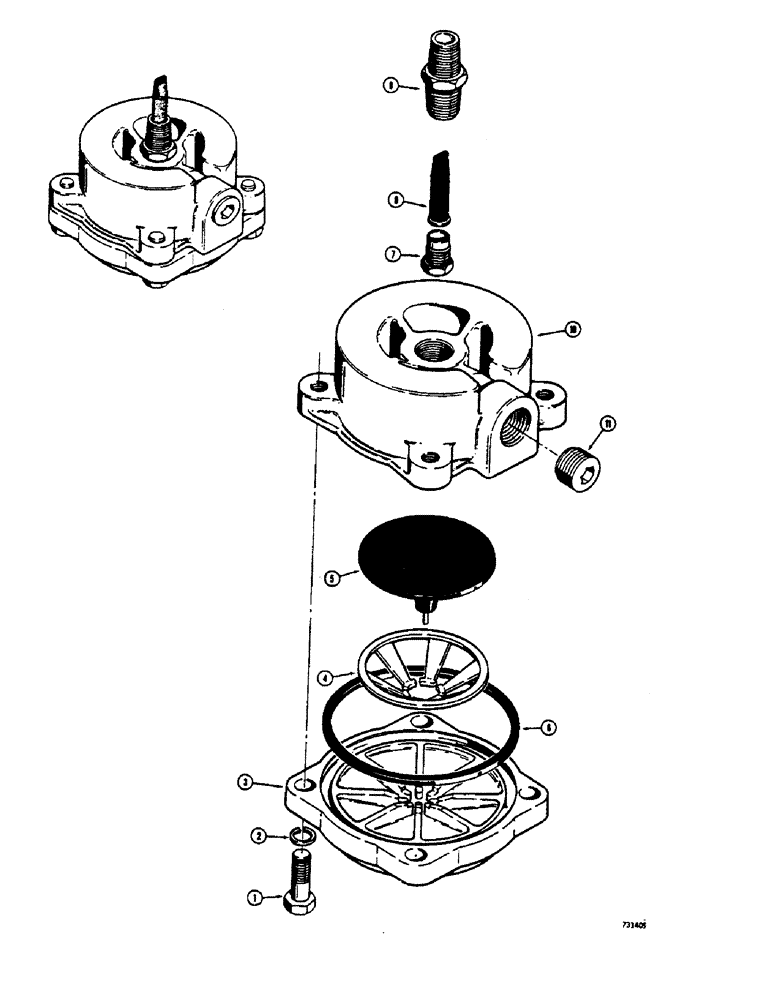 Схема запчастей Case 680CK - (115C) - BRAKE SYSTEM, L51573 MOISTURE EJECTION VALVE (33) - BRAKES & CONTROLS