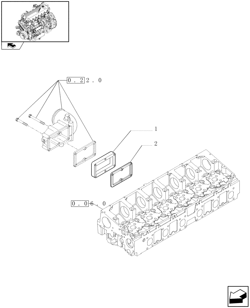 Схема запчастей Case F2CE9684H E010 - (0.36.02) - INTAKE MANIFOLD (504236520) 