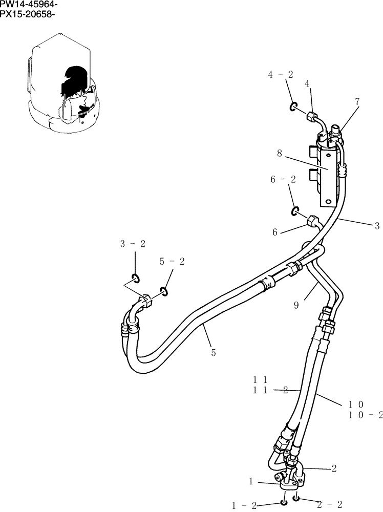 Схема запчастей Case CX31B - (785-01[1]) - DRIER ASSY, AIR (36) - PNEUMATIC SYSTEM