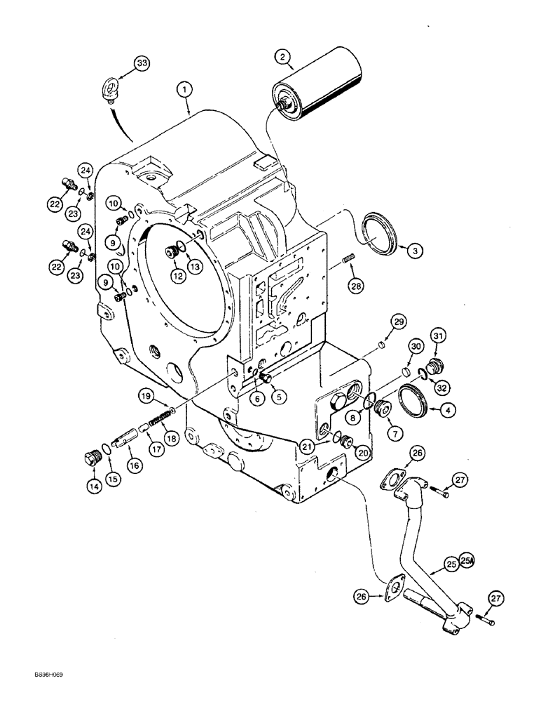 Схема запчастей Case 821B - (6-09A) - TRANSMISSION ASSEMBLY, HOUSING, P.I.N. JEE0052701 AND AFTER (06) - POWER TRAIN