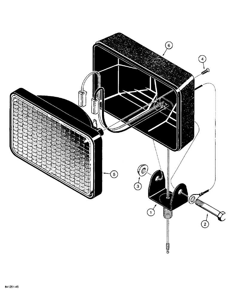 Схема запчастей Case W36 - (4-158) - LAMPS - FRONT AND REAR, FRONT LAMP (04) - ELECTRICAL SYSTEMS