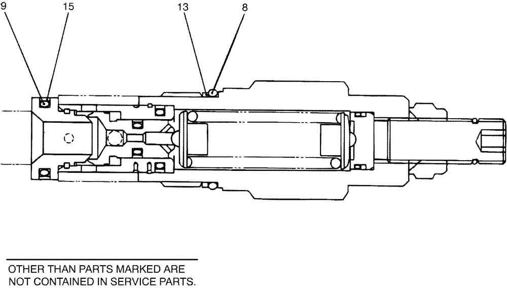 Схема запчастей Case CX36B - (07-041) - VALVE ASSY, RELIEF (35) - HYDRAULIC SYSTEMS