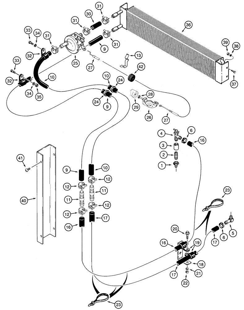 Схема запчастей Case 850H - (08-25) - VALVE ASSY, RELIEF (08) - HYDRAULICS