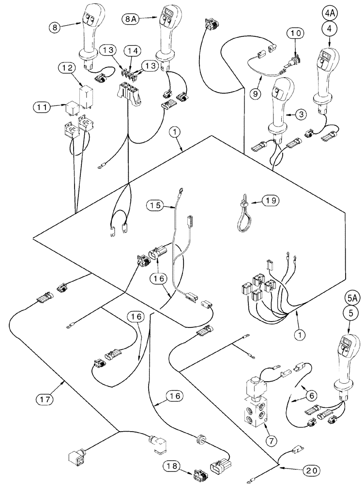 Схема запчастей Case 90XT - (04-13) - HARNESS CHASSIS OPTIONS (04) - ELECTRICAL SYSTEMS