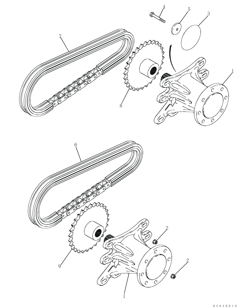 Схема запчастей Case 445 - (06-24) - DRIVE LINE (06) - POWER TRAIN