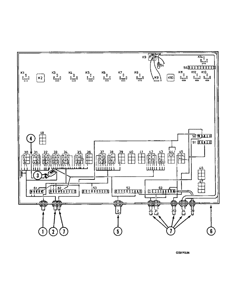 Схема запчастей Case 220B - (4-44) - ELECTRICAL BOX SYSTEM, HARNESS CONNECTIONS TO ELECTRICAL BOX, P.I.N. 74441 THROUGH 74569 (04) - ELECTRICAL SYSTEMS