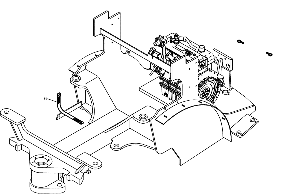 Схема запчастей Case 221D - (32.140[001]) - ELECTRICAL SYSTEM REAR CARRIAGE (S/N 581101-UP) (55) - ELECTRICAL SYSTEMS