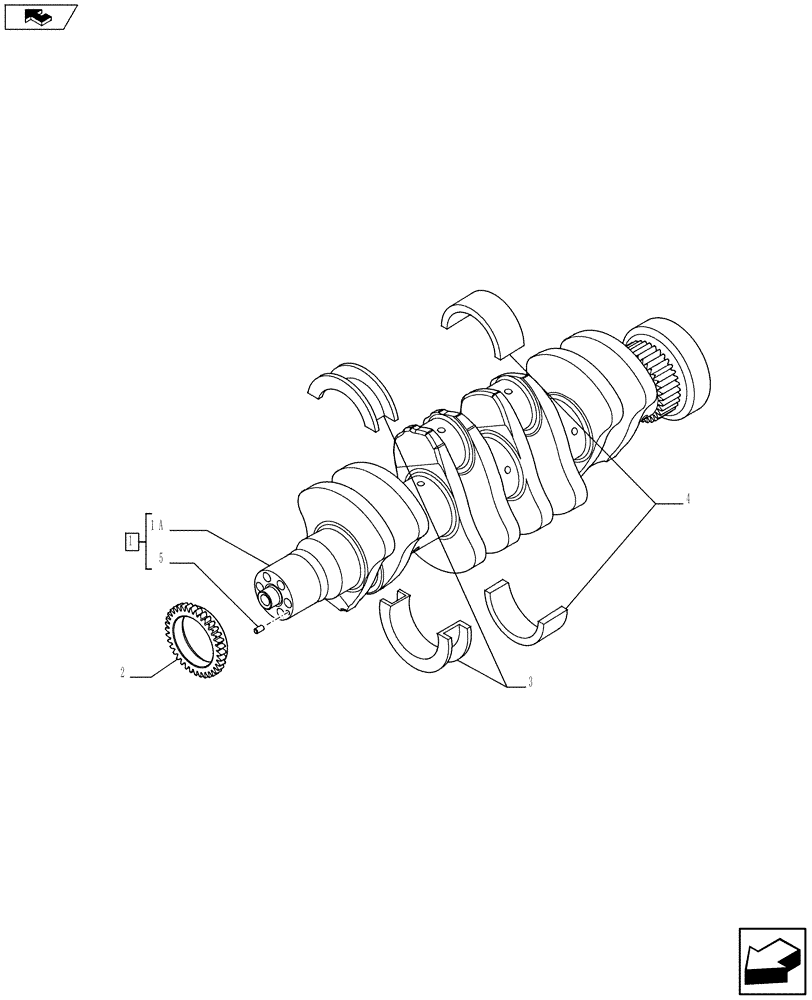 Схема запчастей Case F4HE0484G J100 - (10.103.01) - CRANKSHAFT (2855799) (10) - ENGINE