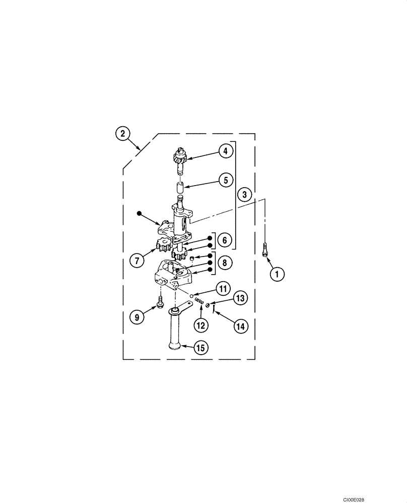 Схема запчастей Case CX135SR - (02-19) - OIL PUMP (02) - ENGINE