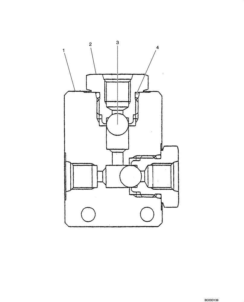 Схема запчастей Case CX47 - (08-58[00]) - VALVE ASSY - SHUTTLE (08) - HYDRAULICS