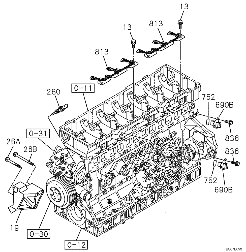 Схема запчастей Case CX470B - (04-02) - ELECTRICAL ACCESSORIES - ENGINE (04) - ELECTRICAL SYSTEMS