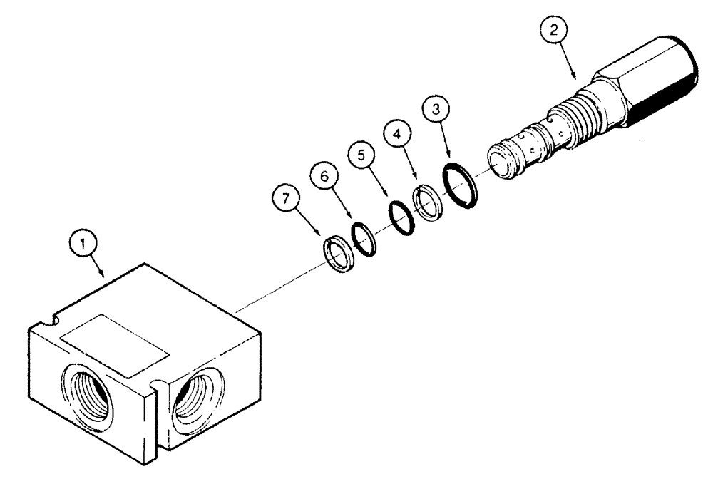 Схема запчастей Case 921B - (8-086) - PRESSURE REDUCING VALVE - L101927 (08) - HYDRAULICS