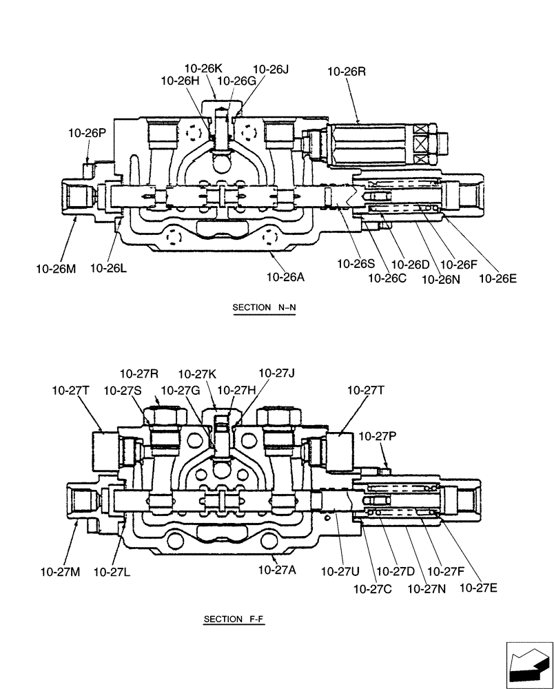 Схема запчастей Case CX31B - (01-029[10]) - VALVE INSTAL, ANGLE DOZER (35) - HYDRAULIC SYSTEMS