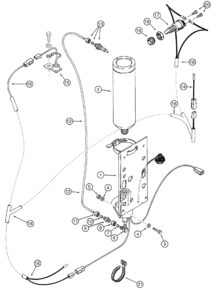 Схема запчастей Case 960 - (02-04) - COLD START (02) - ENGINE